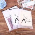 Fashion Cute White Zip Lock Logo Custom clothing packaging for Small  Apparel